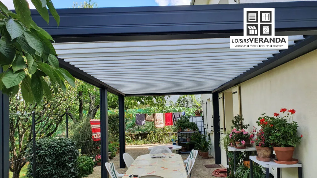 pergola lames orientables aluminium buxerolles